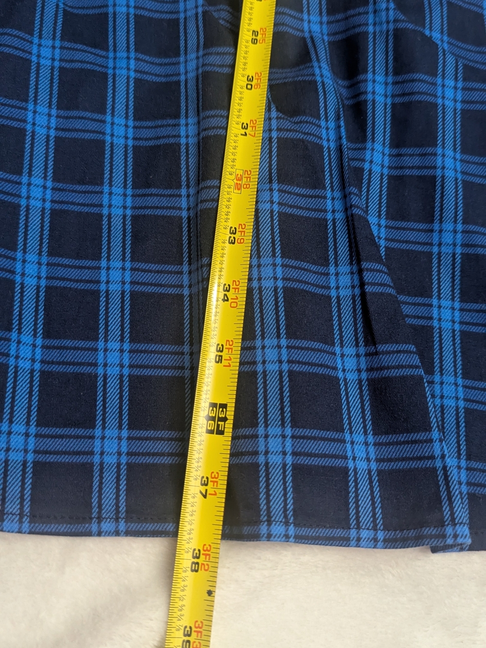 Hanpceirs Blue Plaid Vintage Style 1950s Swing Dress - Picture 10 of 10